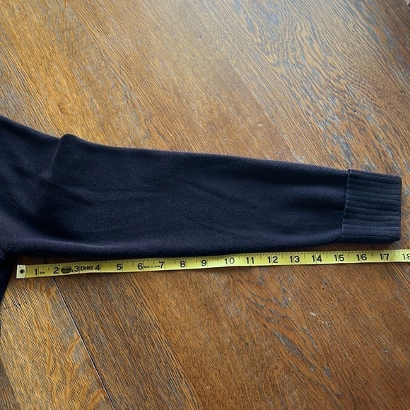 Covington black zip up sweater ribbed on bottom size XL (18) long sleeve cotton - Picture 12 of 14